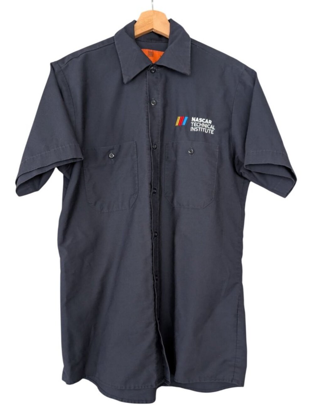 NASCAR Technical Institute Mechanic Workwear Pit Crew Shirt Mens Medium Gorpcore
